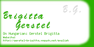 brigitta gerstel business card